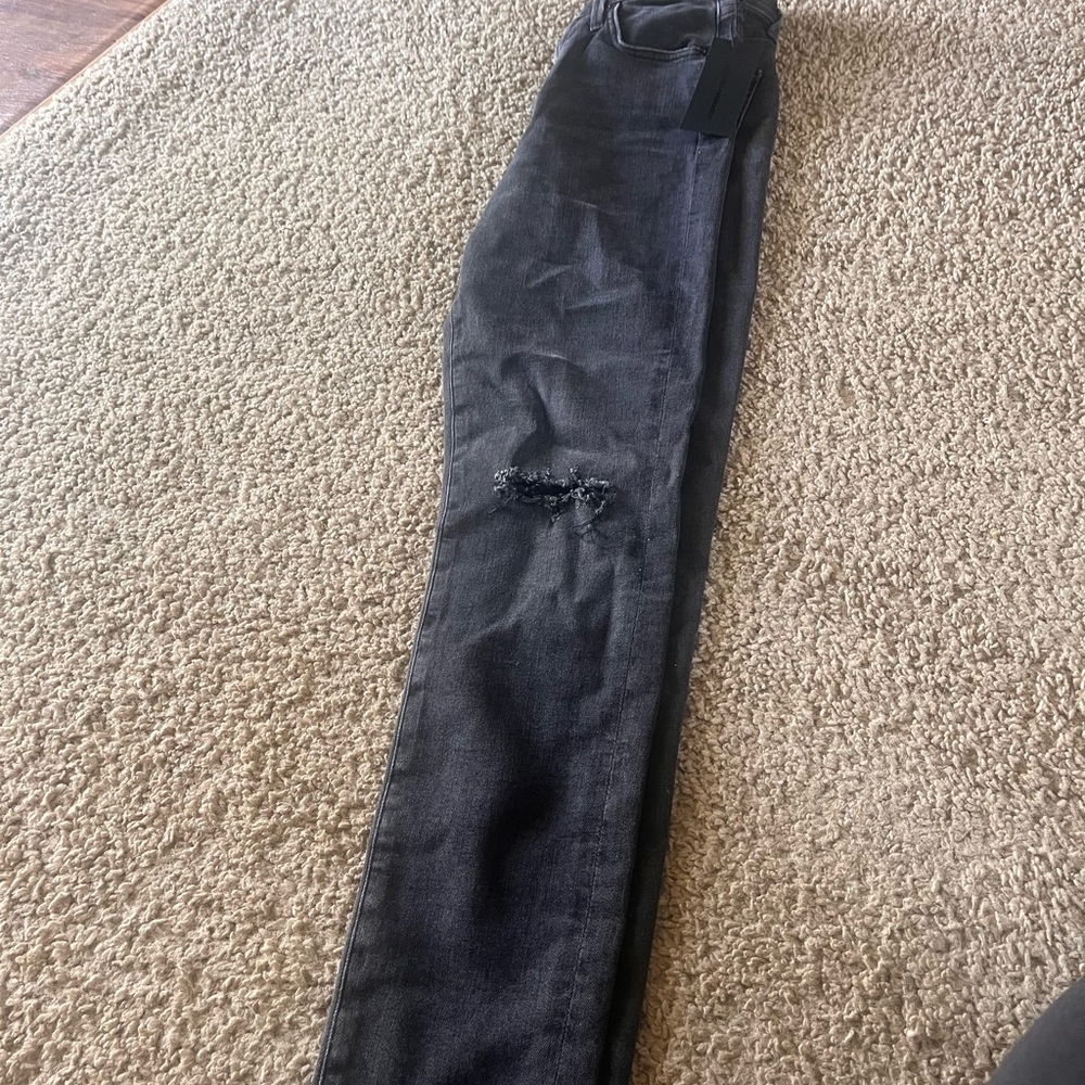 Black Distressed Jeans